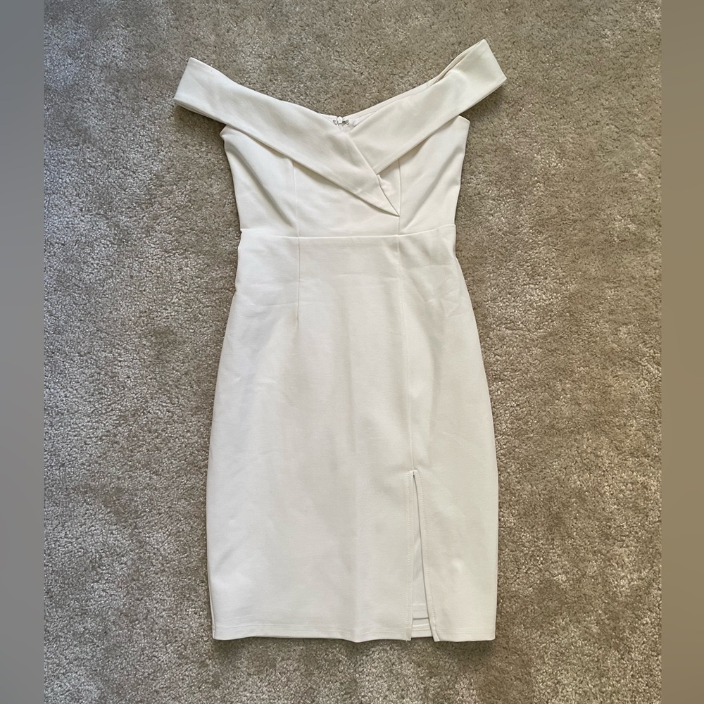 Off the Shoulder White Lulus Dress
